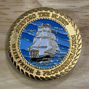 Challenge Coin USN Navy Serving The Fleet Retail & Service Excellence Award